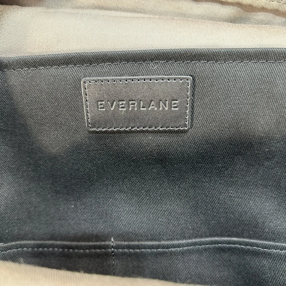 Everlane Modern Canvas Backpack Black Minimalist Laptop Bag Travel Rucksack